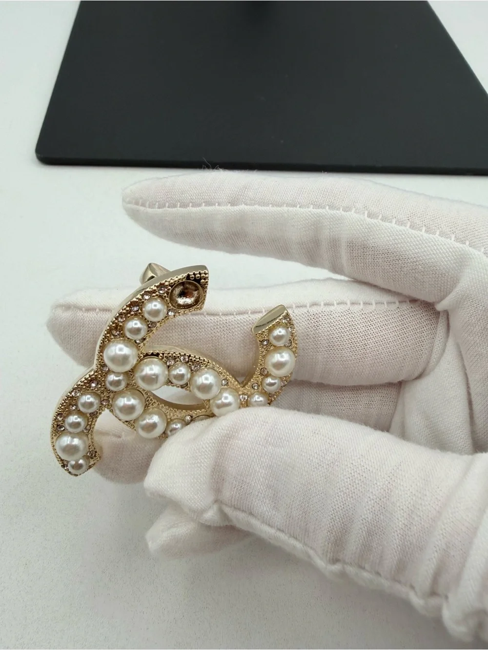 Chanel Mother Pearl Brooch Vintage